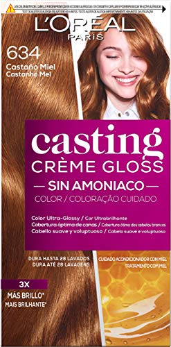 L'Oreal Paris Casting Crème GlossColoración Sin Amoniaco, Tono: 634 Castaño Miel