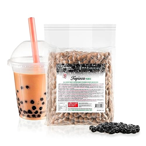 INSPIRE FOOD Perles de Tapioca bubble tea 1 KG | Tapioca pearls perfecto para café helado, té helado, granizados, bubble tea