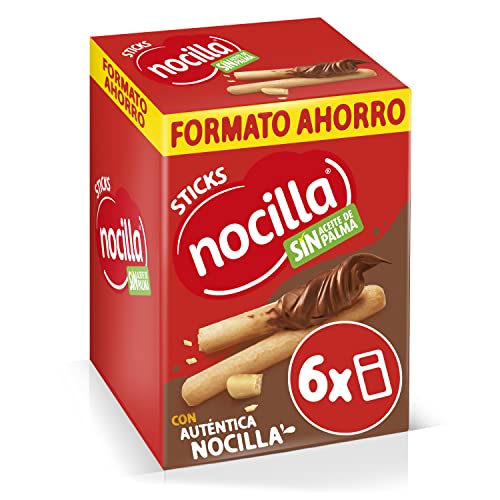 Sticks Nocilla Original Sin Aceite de Palma Pack de 6 Raciones de 30g