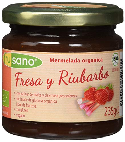 FRUSANO Mermelada DE Fresa con RUIBARBO, No aplicable