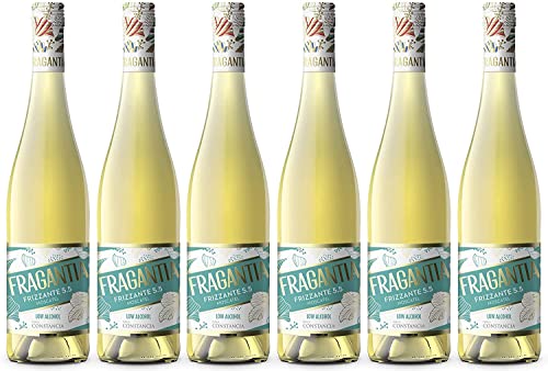 Fragantia 5.5 - Vino Frizzante Blanco V.T. Castilla - 6 Botellas de 750 ml - Total : 4500 ml