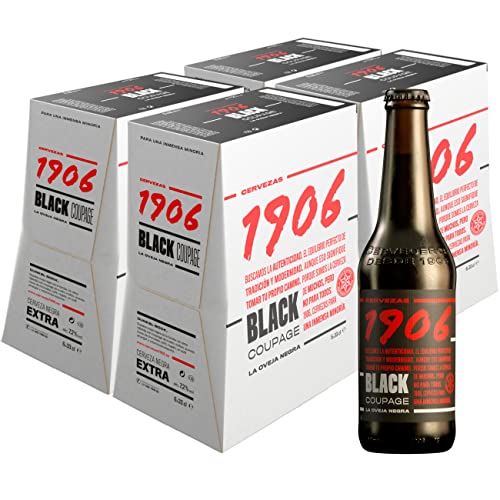 Cerveza 1906 Black Coupage - Paquete de 24 x 330 ml - Total: 7920 ml