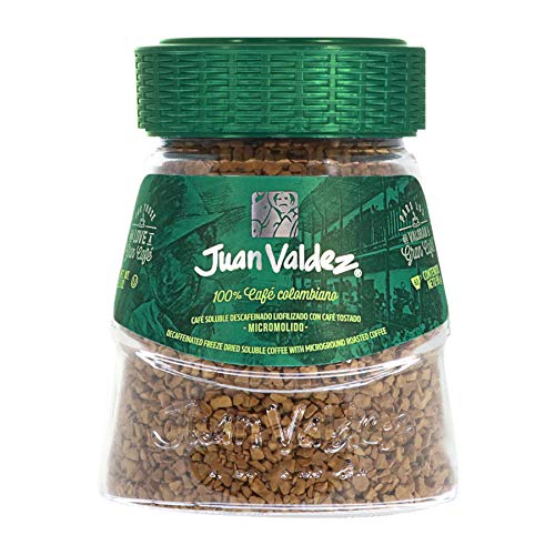Café liofilizado descafeinado Juan Valdez