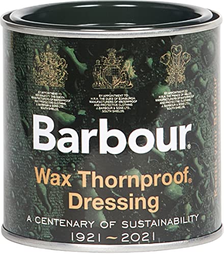 Barbour – Producto de cera impermeabilizante, lata, impermeable, protege contra espinas, para ropa, chaquetas, 200 ml