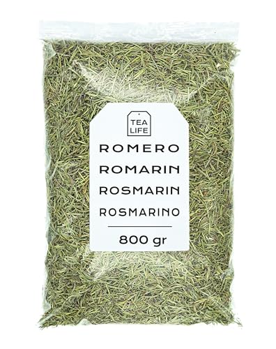 Romero 800g - Te de Romero - Romero Seco - Romero Hojas - Hojas de Romero a Granel - Rica en Minerales y Nutrientes - Propiedades Naturales (800 gr)