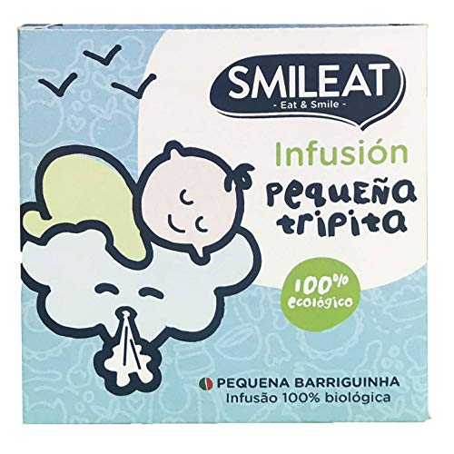 Smileat - Bolsitas Ecológicas de Infusión Pequeña Tripita, Ingredientes Naturales, Para Bebés a Partir de los 6 Meses, 15 Bolsitas