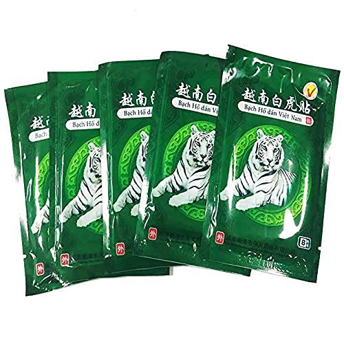 Parche de bálsamo del tigre blanco (Vietnam),calentamiento antidolor, para aliviar dolores de espalda,cuello,hombros,piernas, dolor muscular y lumbar