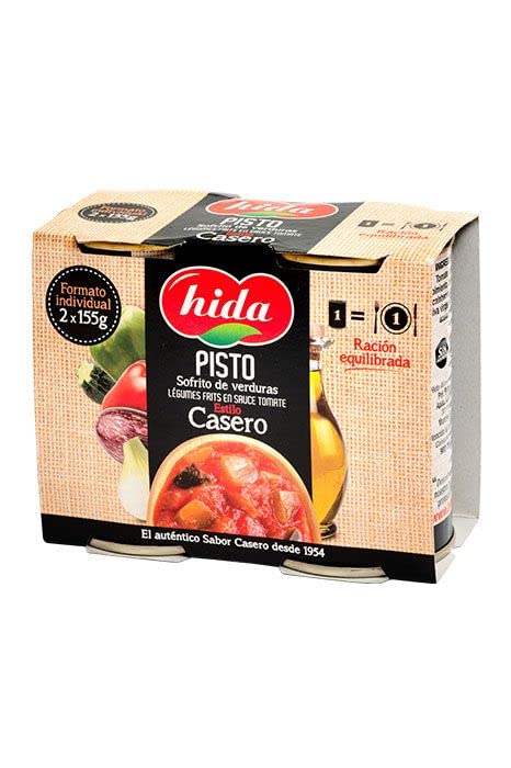 Salsa de tomate frito casera. Paquete de 2 latas de 155 g (5,5 oz) de Hida