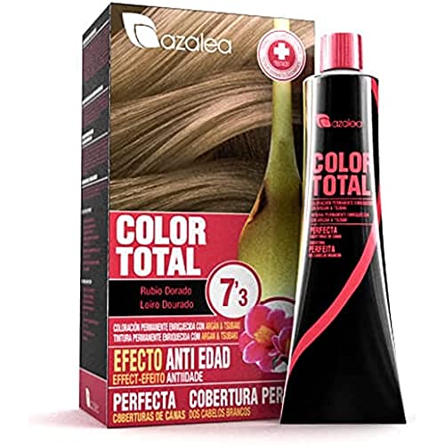 ALEA - Tinte Pelo Mujer - Color Total - Nº 7.3 - Color Rubio Dorado - Coloración Permanente en Crema - Aceite Argán y Tsubaki - Cobertura Total de Canas - Aclara 3 Tonos en Cabellos Naturales