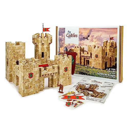 NG Castillos | Castillo del Dragón | Castillo Maqueta | Construcción | Set Castillos | Juego Español | Exin Castillos | Castillos Medievales | Castillos Piezas | Castillos para Adultos | Niños |