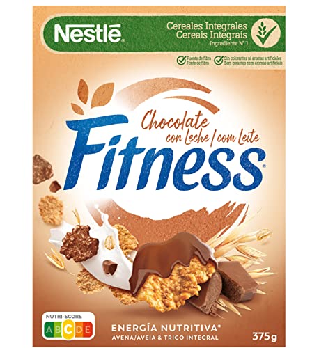 Cereales Nestlé Fitness Chocolate con Leche - 1 paquete de 375 g