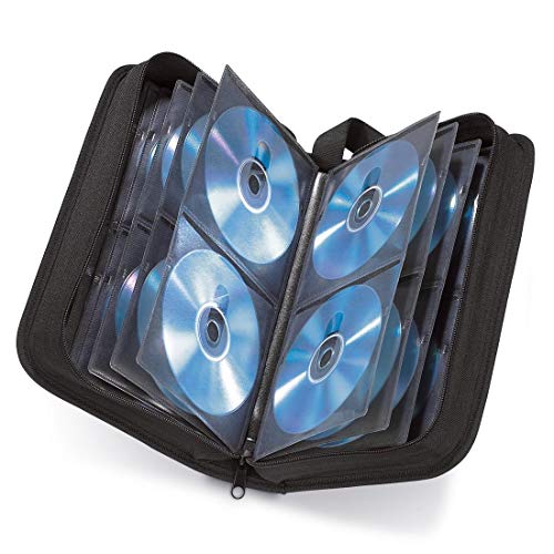 Hama - Estuche porta CD para 120 CD/DVD/Blu-rays, portafolios para guardar CD, negro
