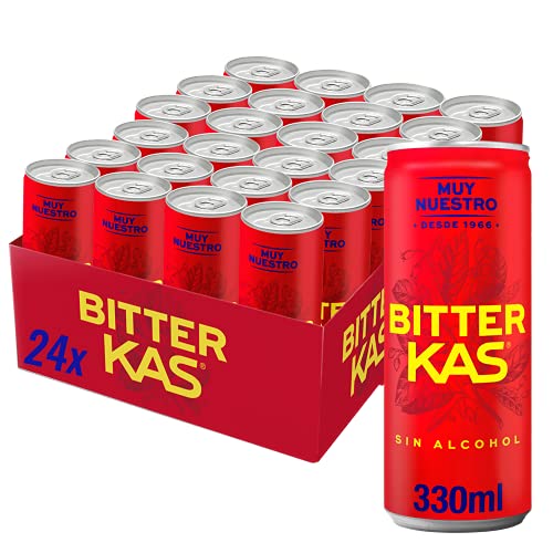 Bitter KAS Refresco Amargo sin Alcohol, 24 x 330ml