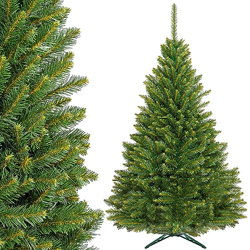 SPRINGOS Árbol de Navidad artificial escandinavo, 180 cm, incluye soporte