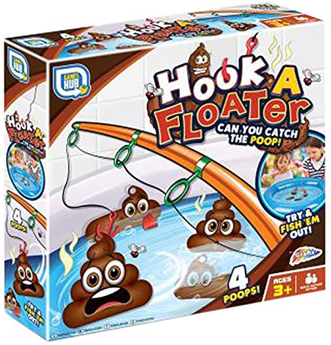 TOYLAND Hook a Floater Childrens Juego de Pesca con Caca - Novedad Juego de Agua con Caca Flotante