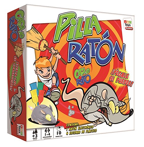 PLAY FUN BY IMC TOYS Pilla Ratón | Juego divertido en el que tendrás que coger al ratón para que no se te escape - Para niños +8 Años