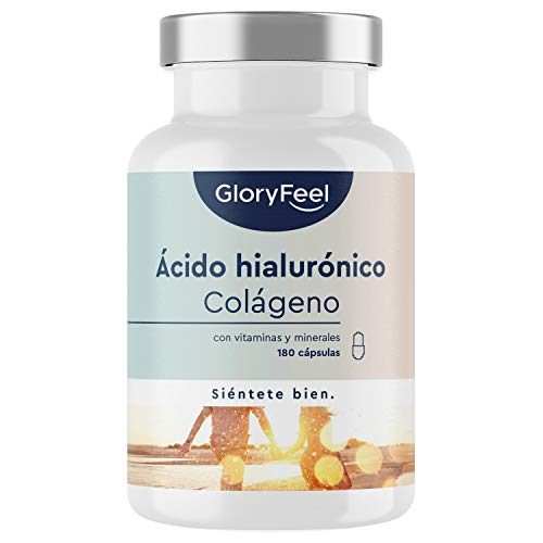 120 Cápsulas Colágeno con Ácido Hialurónico + Coenzima Q10 + Vitaminas A,  C, D y B12 + Zinc, Energía y Articulaciones Fuertes, Colágeno Hidrolizado, 750mg